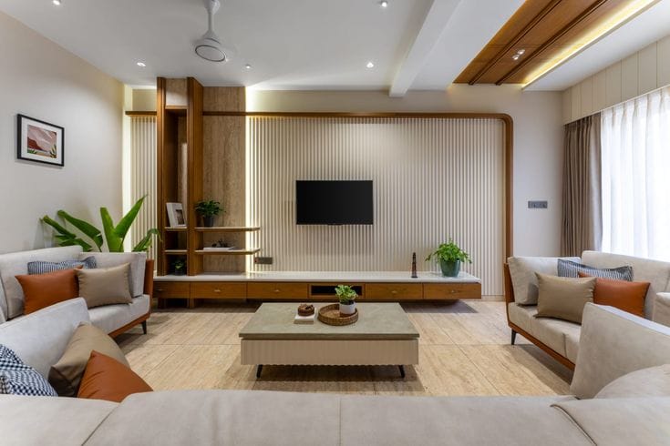 A home in soft light